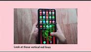 How to fix vertical red lines on mobile screen || problem solved 🤩💯