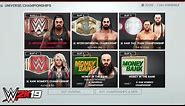 WWE 2K19 Official IN-GAME ROSTER, Main Menu, ALL MODES - EVERYTHING REVEALED!