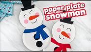 Paper Plate Snowman Craft For Kids
