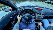 Alfa Romeo 156 GTA [POV Test Drive] - Amazing 3.2L V6 Sound!