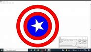 How to make captain america shield in msw logo(commands in description)
