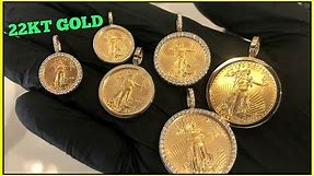 22kt GOLD Coin PENDANTS!!!