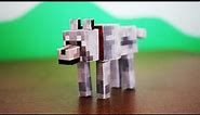How to make a Minecraft Paper Wolf