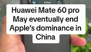 The huawei mate 60 pro is the first made in china phone that was made with nothing outside china. #mobiletechgist #huawei #huaweimate60pro #huaweiphones