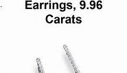 Sapphire And Diamond Drop Earrings, 9 96 Carats
