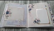 Interactive Wedding Album | Large Scrapbook album | Rose gold, Pink & Navy Blue | 8x10 inches album