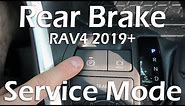 Toyota RAV4 (2019-2024): Rear Brake Service Mode. EPB Actuator Release. No TechStream!