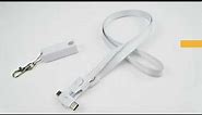 Smart 3-in-1 Lanyard Cable - Lanyard and charging cable all in one