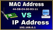 MAC address vs IP address - What's the difference?