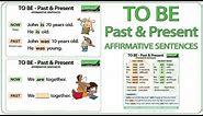 TO BE - Past & Present Tense - Affirmative Sentences