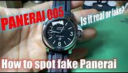 The inside of fake Panerai 005. How to spot fake watch (PAM005)