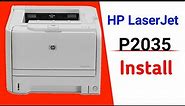 HP Laserjet P2035 Printer Driver Download and install in windows 10, 7