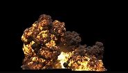 🔥 Explosion Fire Flames Smoke Animated | Motion Graphics | transparent background, alpha channel