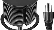 Desk Wireless Charger, Hidden Table Wireless Charging Station with USB C, 15W Desk USB Grommet Compatible with iPhone 13/13 Pro/iPhone 12 /Pro Max/SE/11/X/XS/XR/Samsung/QI Standard Phones, Black
