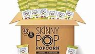 SkinnyPop Popcorn, Gluten Free, Non-GMO, Healthy Snacks, Skinny Pop Variety Pack (Original & Dairy Free White Cheddar Popcorn), 0.5oz Individual Size Snack Bags (40 Count)