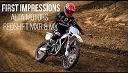 First Impressions: 2018 Alta Motors Redshift MXR and MX - Electric Motocross Bike