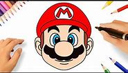 HOW TO DRAW SUPER MARIO EASY