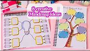 Creative and easy Mind map Ideas / Mind mapping / Mind map ideas for students