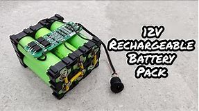 How To Make A 12V Rechargeable Battery Pack Using 18650 Battery & 3s BMS.