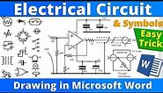 How to draw Electrical Circuit and Electrical Symbols in Microsoft Word
