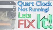 Quartz Battery Operated wall clock desktop clock repair
