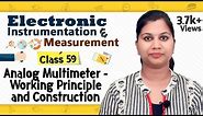 Analog Multimeter - Working Principle and Construction - Electronic Instrumentation and Measurement