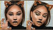 Halloween Full Glam | Cat Face Makeup