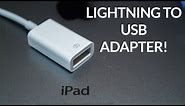 iPad Lightning to USB Camera Adapter Review!