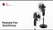 #SolidWorks - Pedestal Fan