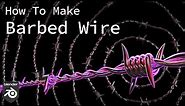 How To Make Barbed Wire with Modifiers in Blender