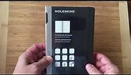 Unwrapping the Moleskine Professional Notebook