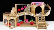 DIY Amazing Cat House for Two Beautiful Kittens