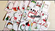Christmas card drawing/Christmas Border Designs/Project Work Designs/Assignment front page design