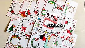 Christmas card drawing/Christmas Border Designs/Project Work Designs/Assignment front page design