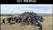 when git merge 😂😂😂 #git #programming memes