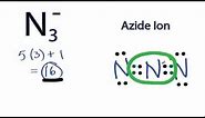 N3- Lewis Structure: How to Draw the Lewis Structure for N3-