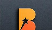 B+Star Logo Design #logodesign #logodesign #viralreels #srbdesigning #graphicdesigntutorial