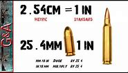 Bullet Size MM to IN Conversion