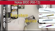𝕃𝕊 How to disassemble 📱 Nokia 8800 (RM-13) Take apart, Tutorial
