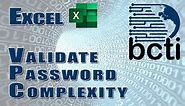 Excel - Password Complexity Check (Super Tool)