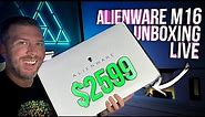Alienware M16 RTX 4080 Live Unboxing, Benchmarks, Display Test, Flex Test, and More!