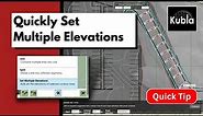 Kubla Cubed Quick Tip | Set Multiple Elevations (Contours)