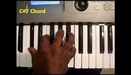 How To Play C#7 Chord (C sharp dominant seventh, C# 7th) On Piano & Keyboard