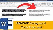 Remove Background Color from Pasted Text in Word [IN 30 SECONDS]