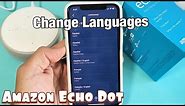 Amazon Echo Dot: How to Change Languages