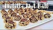 Nutella Nut Ball Cookies Recipe | Hazelnut Thumbprint Cookies | Biskut Viral Nutella | Rahiza Dorah