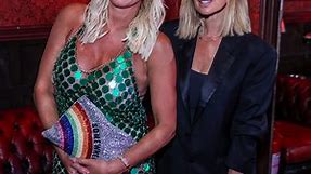 Denise Van Outen looks amazing in thigh-high leopard print boots at Pride party with celeb pals