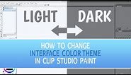How To Change Interface Color In Clip Studio Paint | Clip Studio Paint Tutorial