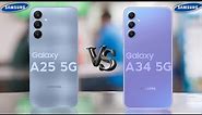 Samsung Galaxy A25 5G Vs Samsung Galaxy A34 5G