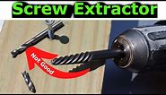 How to use a Screw Extractor Set - (Remove broken or stripped screws)